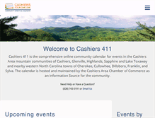 Tablet Screenshot of cashiers411.com